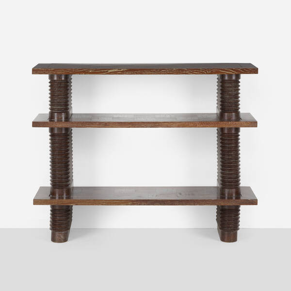 Modern. Console table. oak. 37¼ h ×