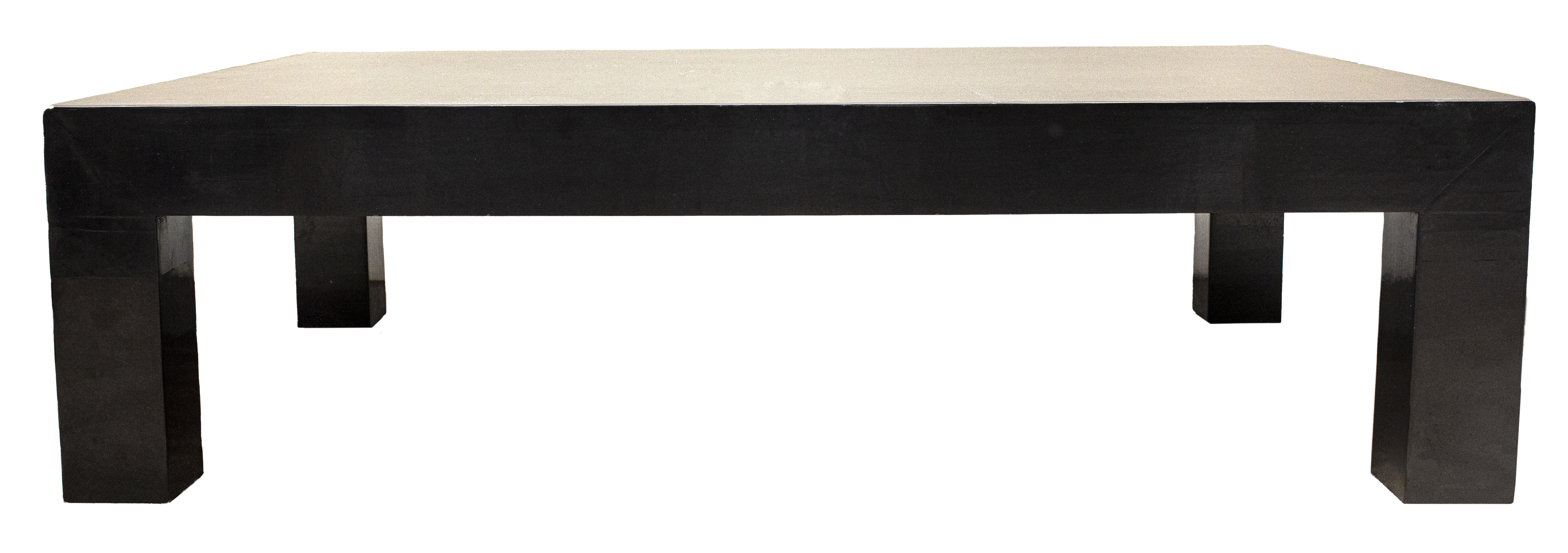 MODERN CONTEMPORARY BLACK LACQUERED
