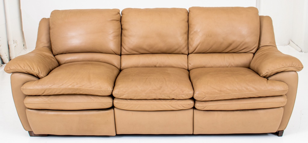 MODERN CREAM-COLORED LEATHER