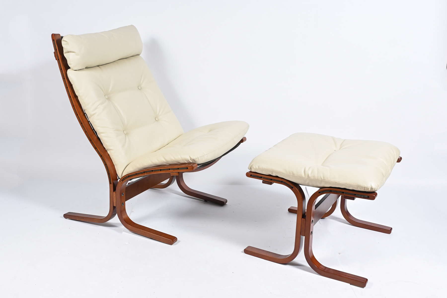 MODERN CREAM LEATHER ''SIESTA''