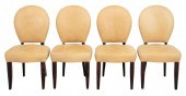 MODERN CREAM LEATHER UPHOLSTER