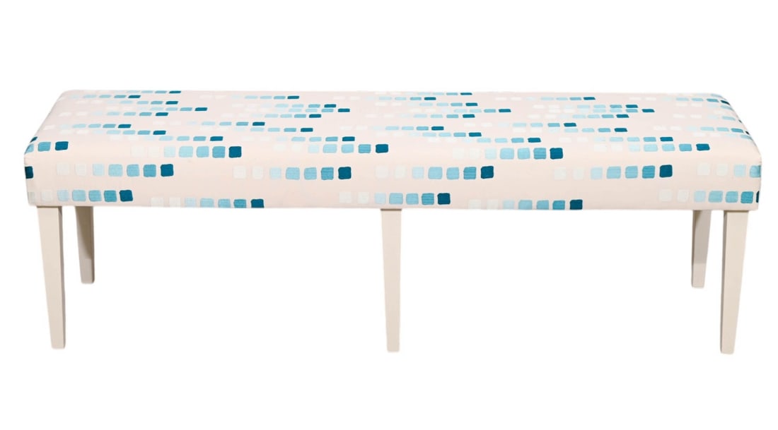 MODERN CUSTOM EMBROIDERED TEAL