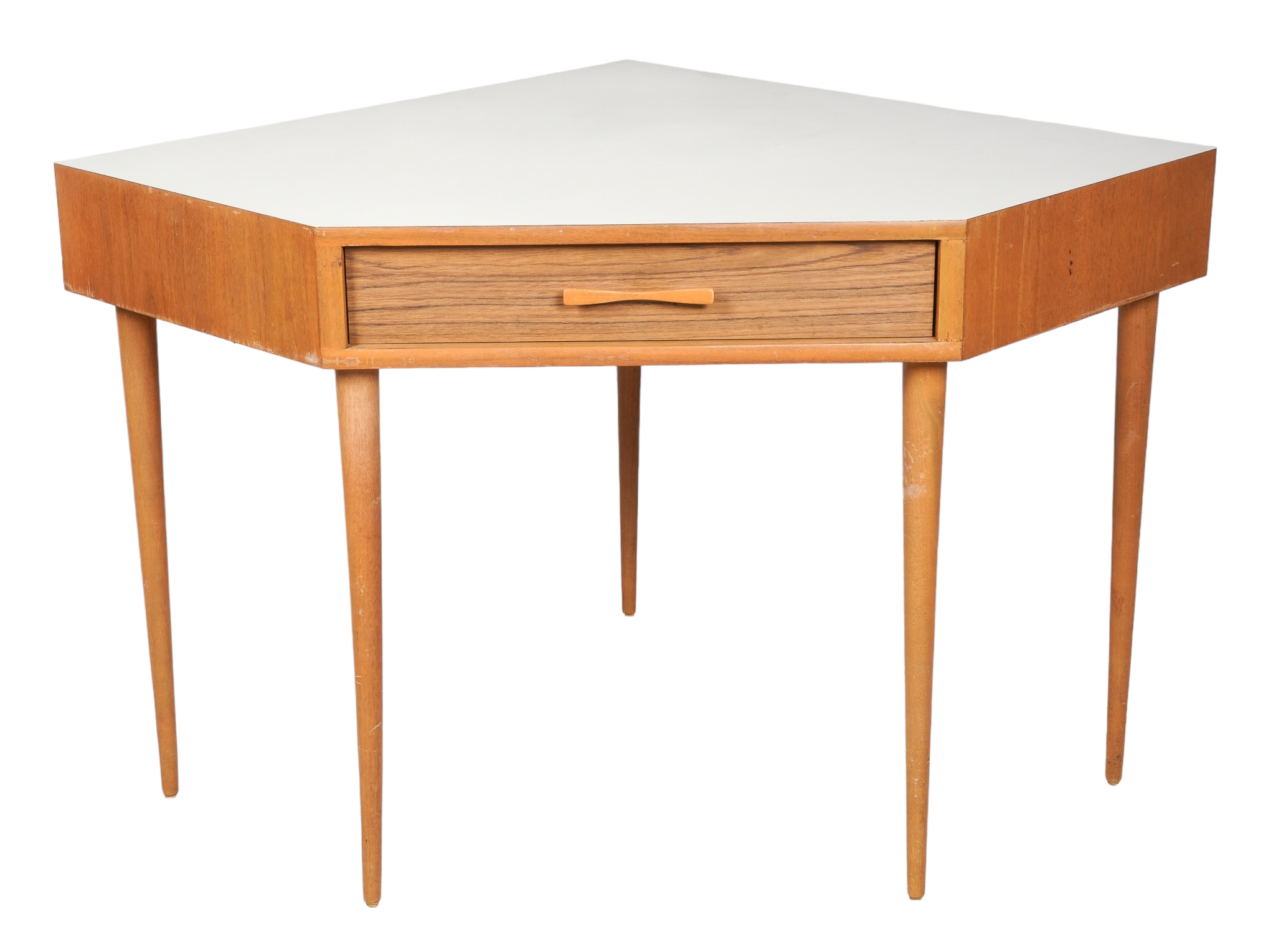 Modern Design corner desk, white