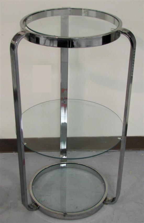 Modern design stand  chrome frame