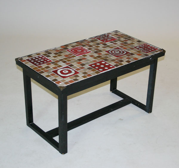 Modern design table with mosaic