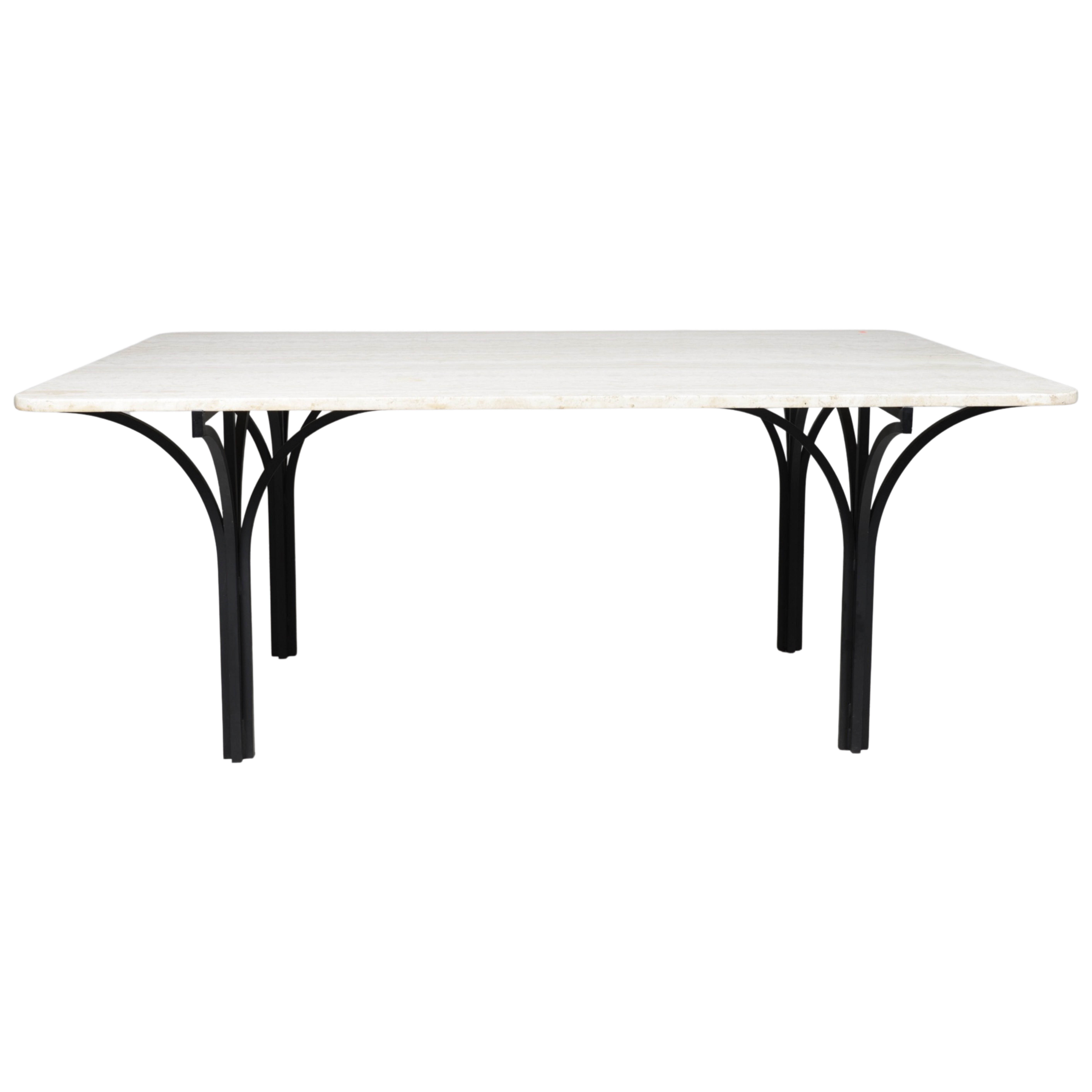 Modern Design travertine and iron