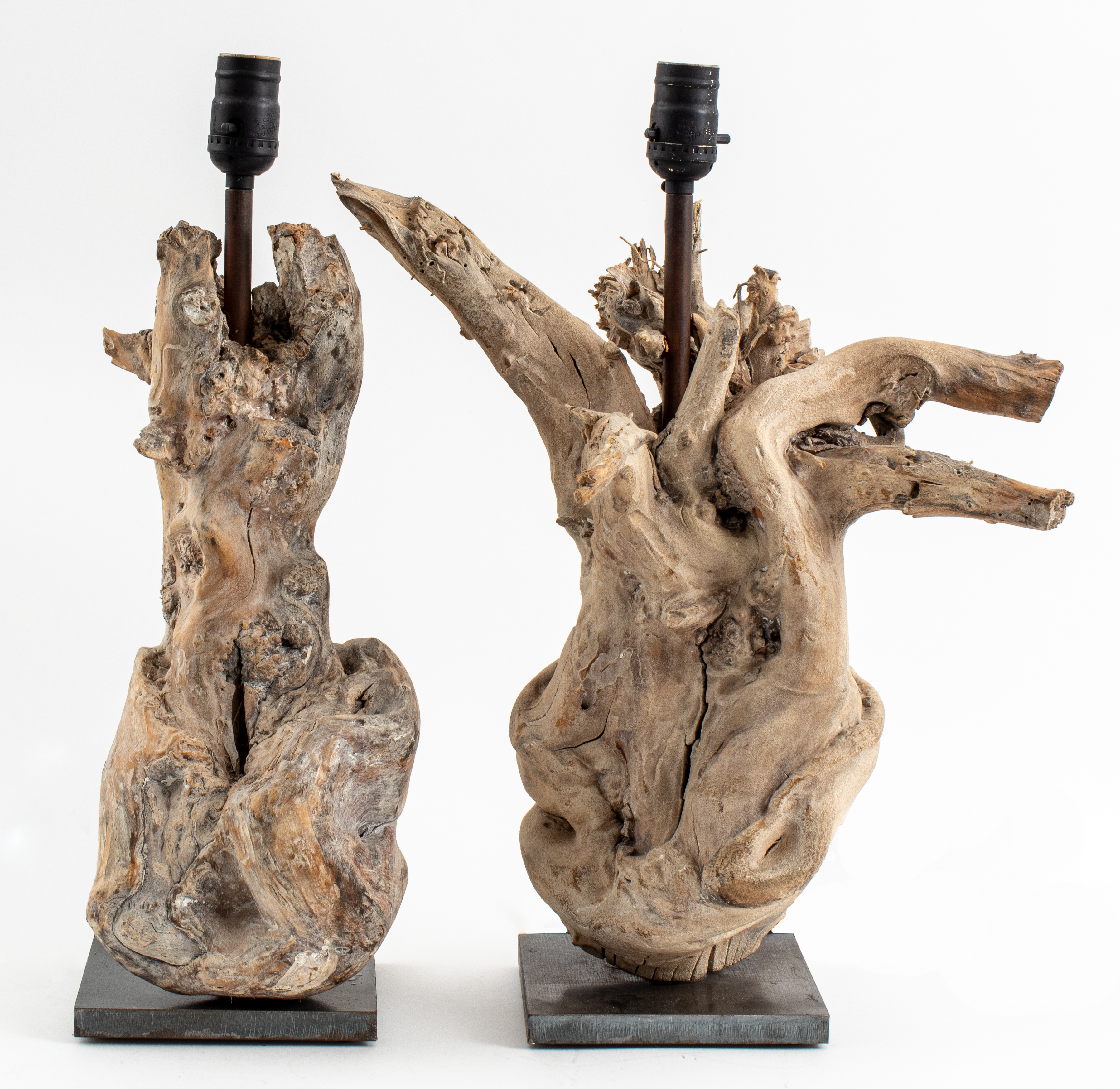 MODERN DRIFTWOOD TABLE LAMPS,
