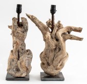 MODERN DRIFTWOOD TABLE LAMPS,