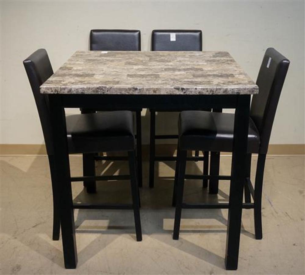 MODERN FAUX GRANITE TOP EBONIZED