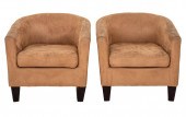 MODERN FAWN ULTRASUEDE TUB CHA