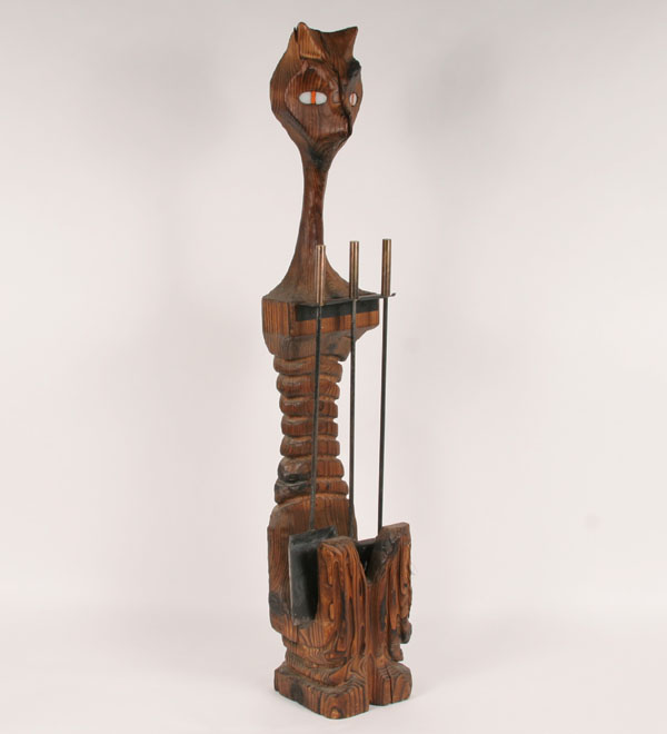 Modern figural fireplace set in the