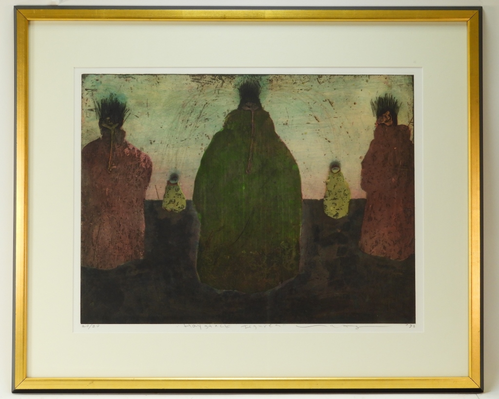 MODERN FIGURATIVE ABSTRACT HAYSTACK