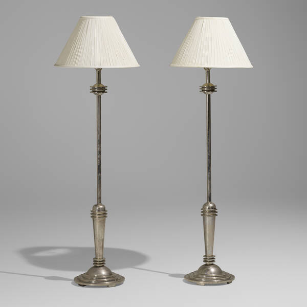 Modern. Floor lamps, pair.