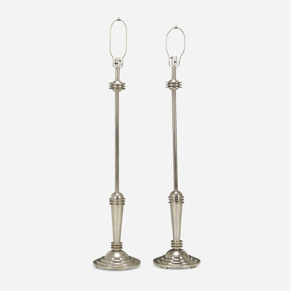 Modern. Floor lamps, pair.