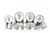 MODERN FOLIATE-PAINTED PORCELA