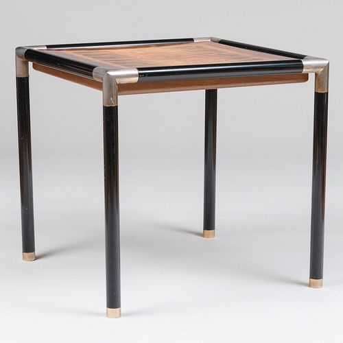 MODERN FRENCH BLACK ENAMELED