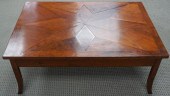 MODERN FRUITWOOD COCKTAIL TABL