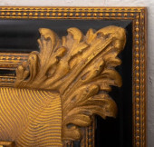 MODERN GILDED AND EBONIZED MIR