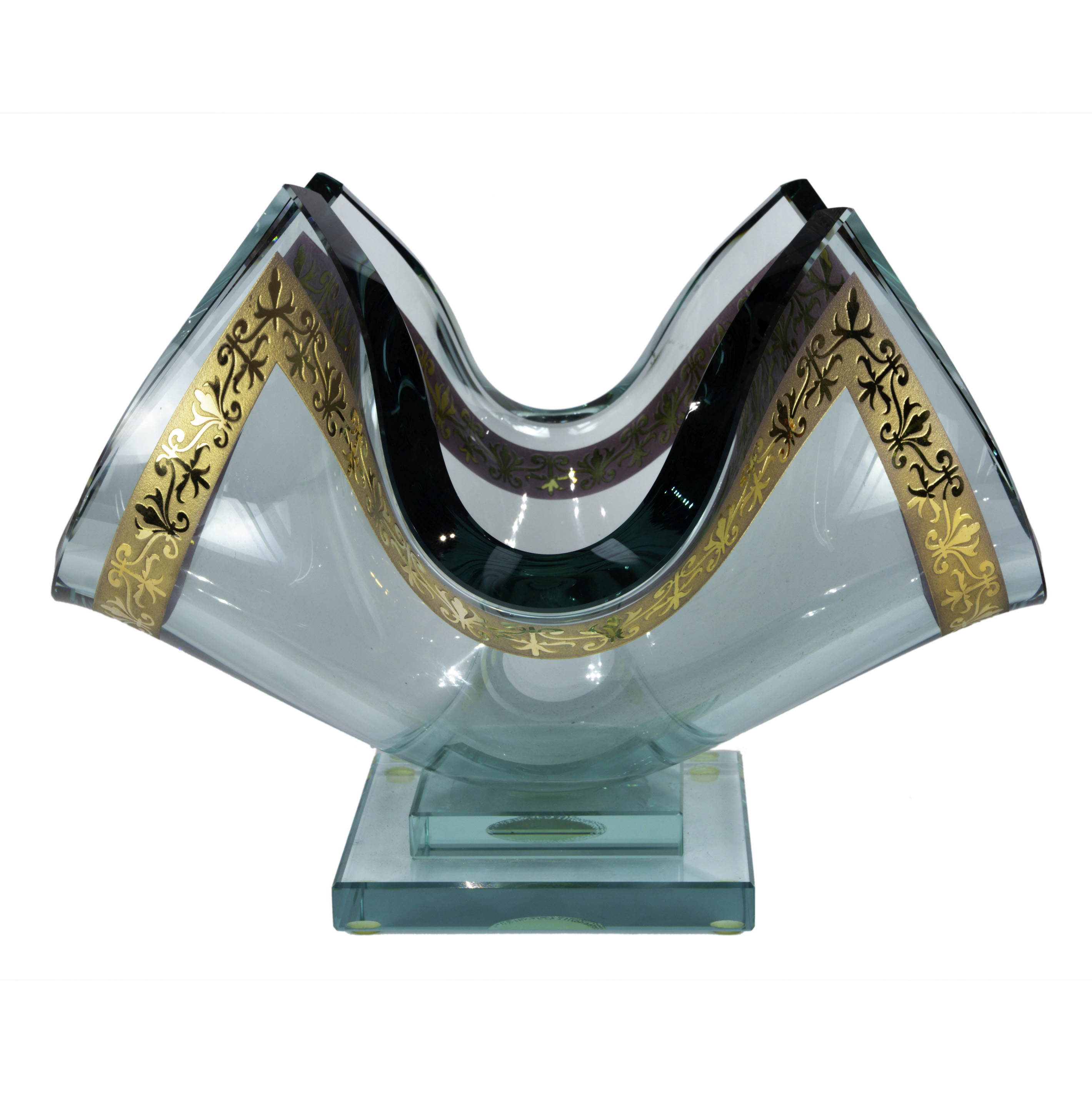 MODERN GILT BANDED HANDKERCHIEF