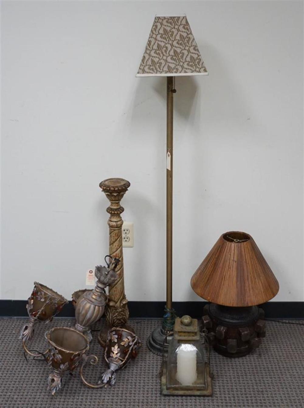 MODERN GILT METAL FOUR-LIGHT
