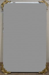 MODERN GILT METAL MOUNTED BEVE