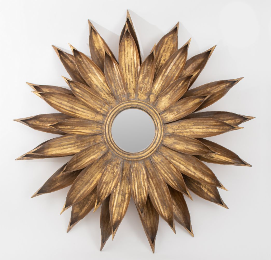 MODERN GILT METAL STARBURST