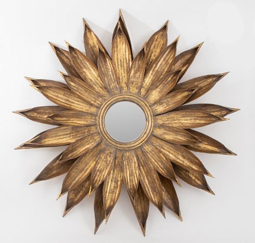 MODERN GILT METAL STARBURST