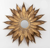MODERN GILT METAL STARBURST FL