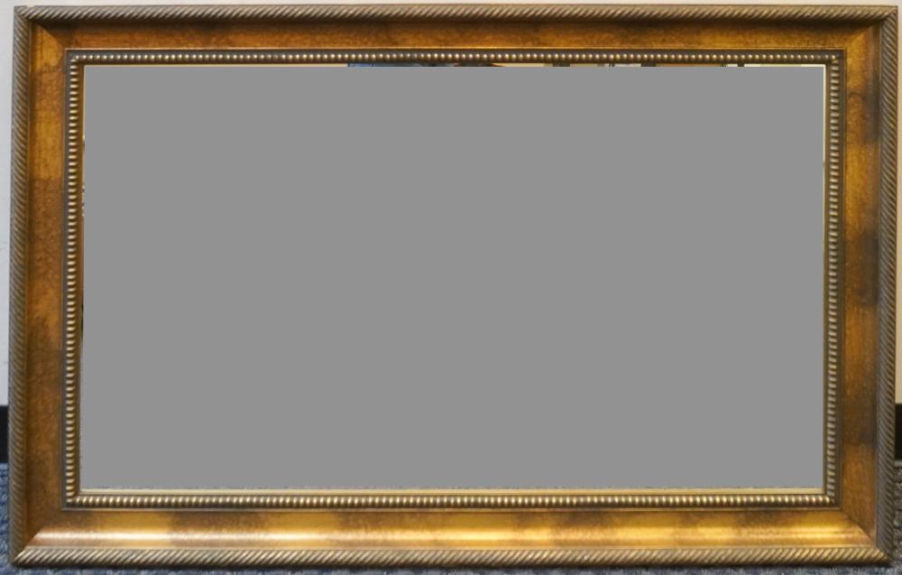 MODERN GILT PAINTED BEVEL GLASS