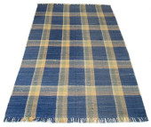 MODERN GINGHAM RUG, 9&#039; 10