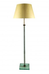 MODERN GLASS & PATINATED METAL