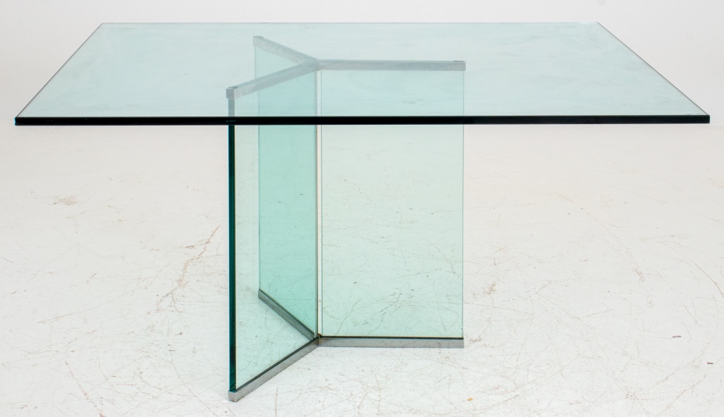 MODERN GLASS RECTANGULAR DINING