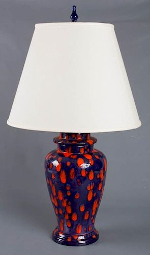 MODERN GLAZED CERAMIC LAMPBlue