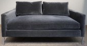 MODERN GRAY UPHOLSTERED AND CH