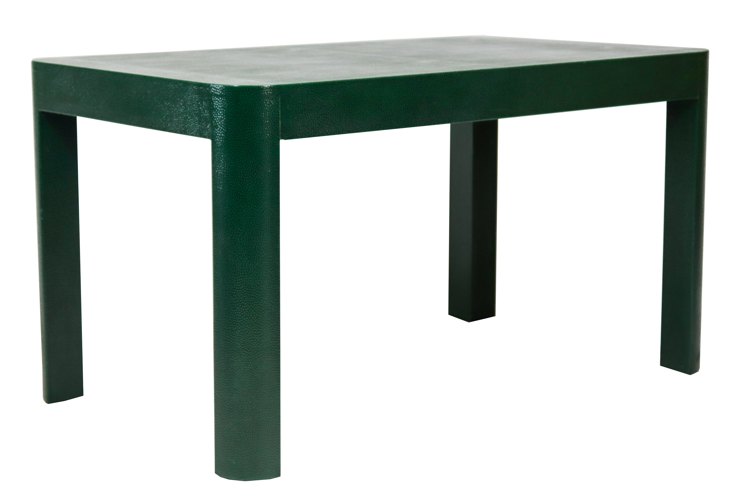 MODERN GREEN FAUX SHAGREEN