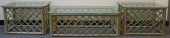 MODERN GREEN STAINED RATTAN AN