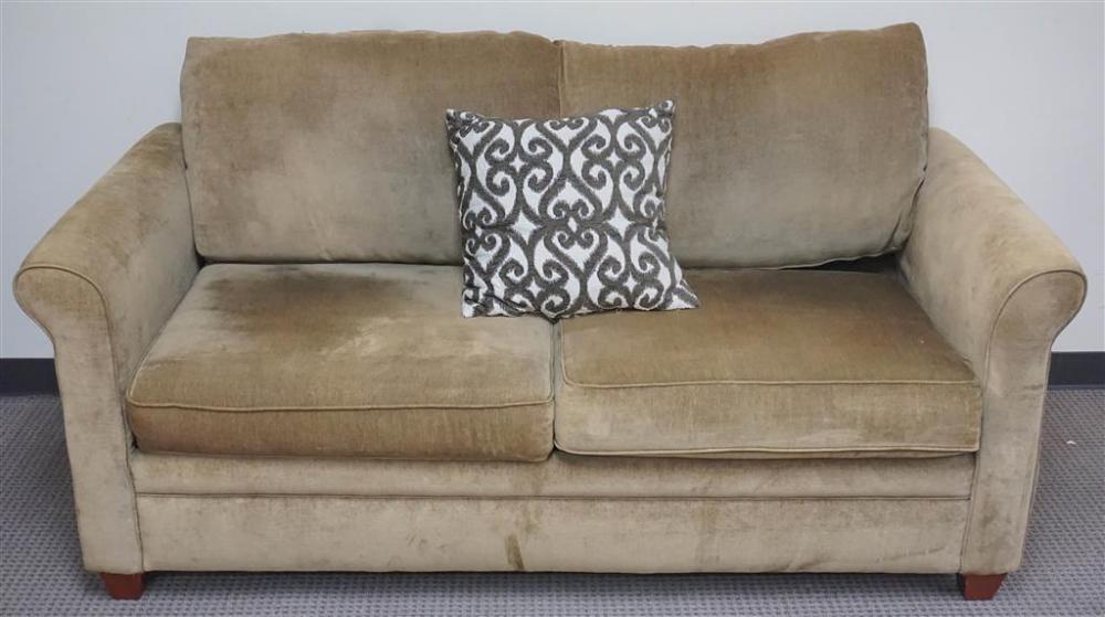MODERN GREEN UPHOLSTERED SLEEPER