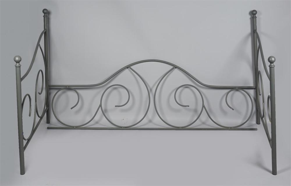 MODERN GREY PAINTED METAL