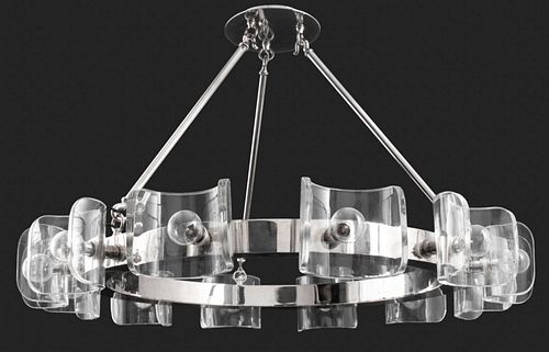 MODERN HELIOS CHROME &AMP; GLASS
