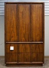 MODERN HENREDON WALNUT CABINET