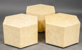 MODERN HEXAGONAL FAUX TRAVERTI
