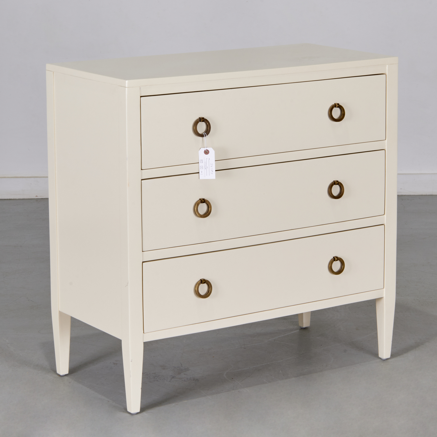 MODERN HISTORY LACQUERED CHEST OF