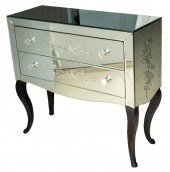 MODERN HOLLYWOOD REGENCY GLASS