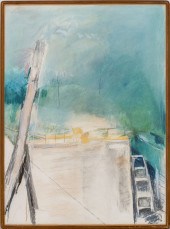 MODERN ILLEGIBLY SIGNED LANDSC