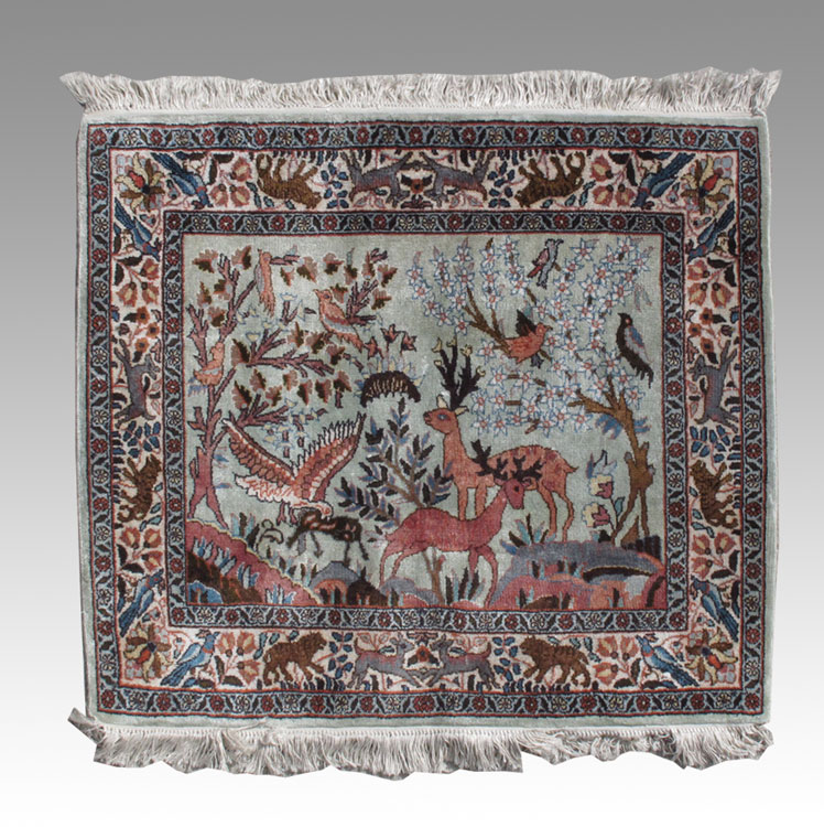 MODERN INDIAN KASHMIRI HAND KNOTTED