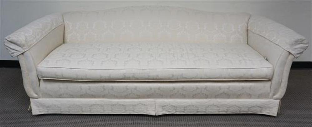 MODERN IVORY UPHOLSTERED SOFA (W: