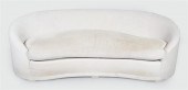 MODERN KIDNEY-SHAPED BEIGE CUR