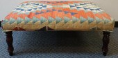 MODERN KILIM UPHOLSTERED OTTOM