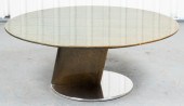 MODERN LACQUERED BURLWOOD TABL