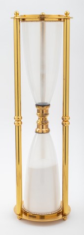 MODERN LARGE BRASS WHITE SAND